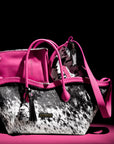 Le Brood Tote: Nguni & Pink