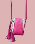 Crossbody Pouch Pink & Nguni