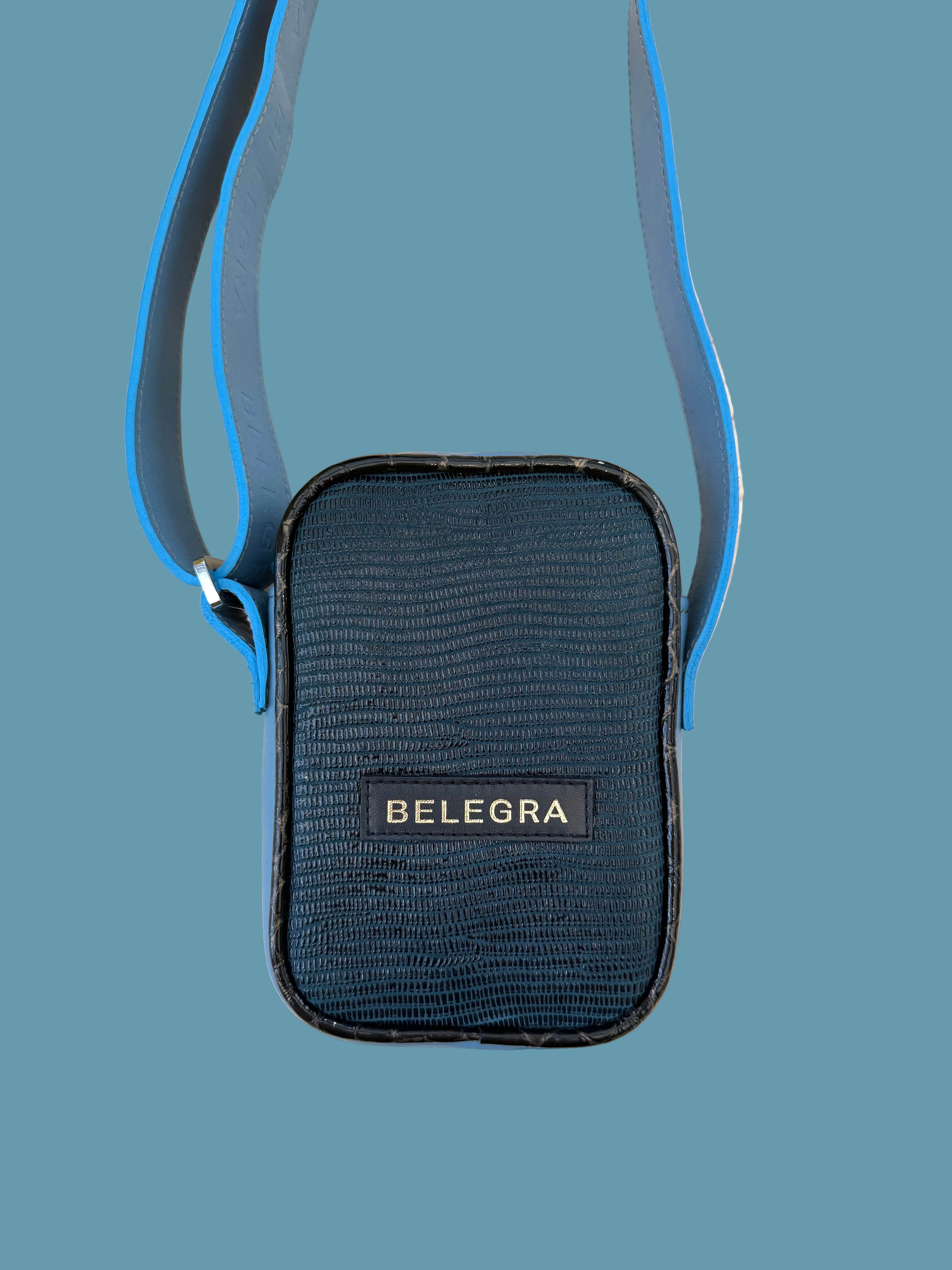 Wayfarer Utility Sling: Sky Blue & Navy