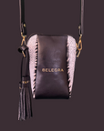 Crossbody Pouch Black & Zebra Print