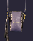 Crossbody Pouch Indigo Leopard