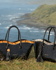 Le Brood Tote: Black Viper & Neon Orange Snake