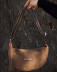 Allo Sling: Brown Suede