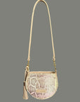 Husk Bag: Taupe & Pearlescent Snake Print