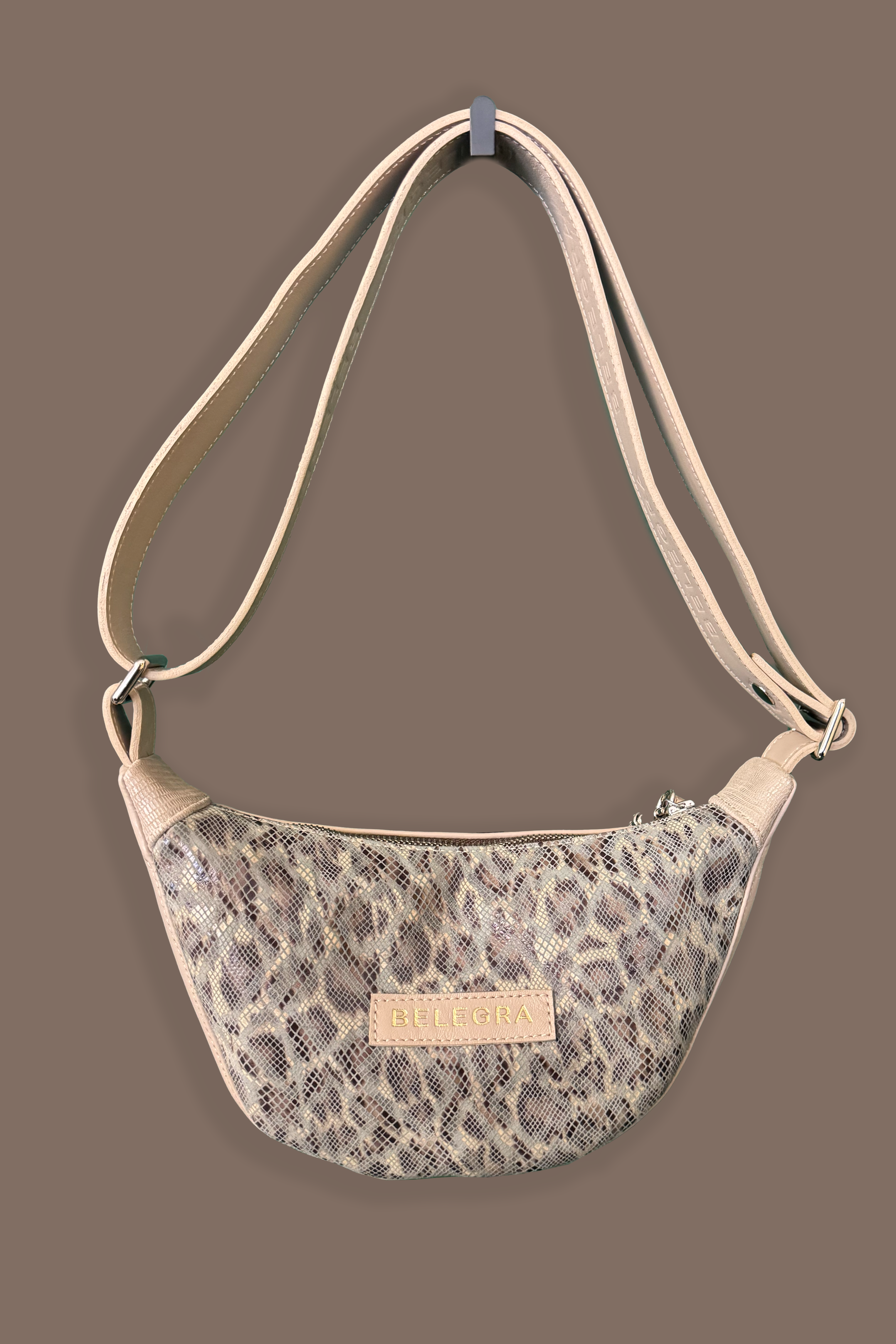Echo Sling: Taupe & Blue Leo