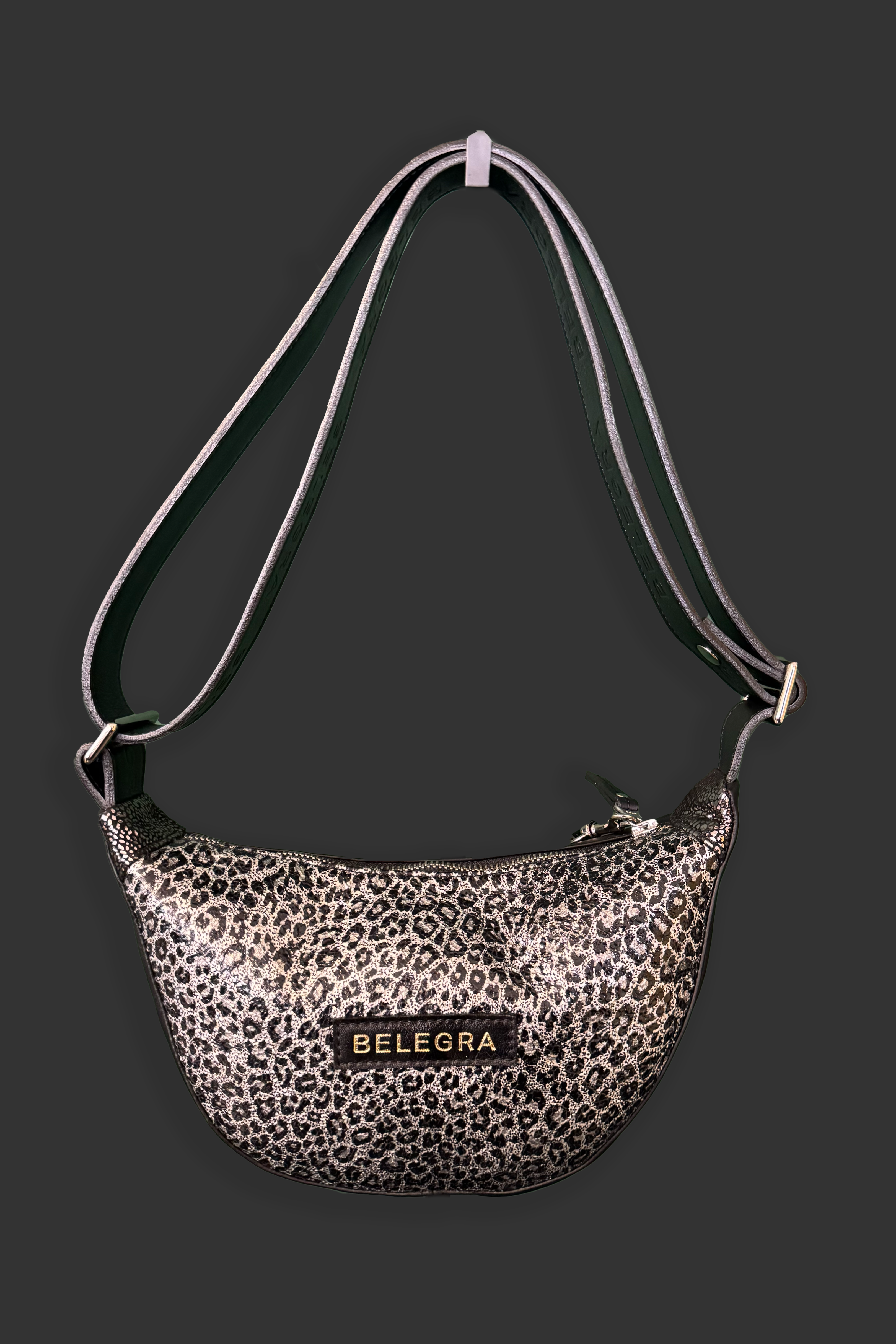 Echo Sling: Black & Silver Leopard