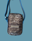 Wayfarer Utility Sling: Sky Blue & Leopard Shimmer
