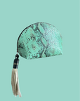 Pod Clutch: Mint Snake Print