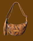 Allo Sling: Snake Print & Tan
