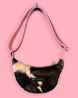 Echo Sling: Pink Cow Hide Dark