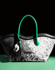 Le Brood Tote: Nguni & Amazon Green