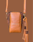 Crossbody Pouch Tan Leopard