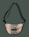 Echo Sling: Green Snake Print & Black