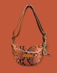 Echo Sling: Caramel Snake Print