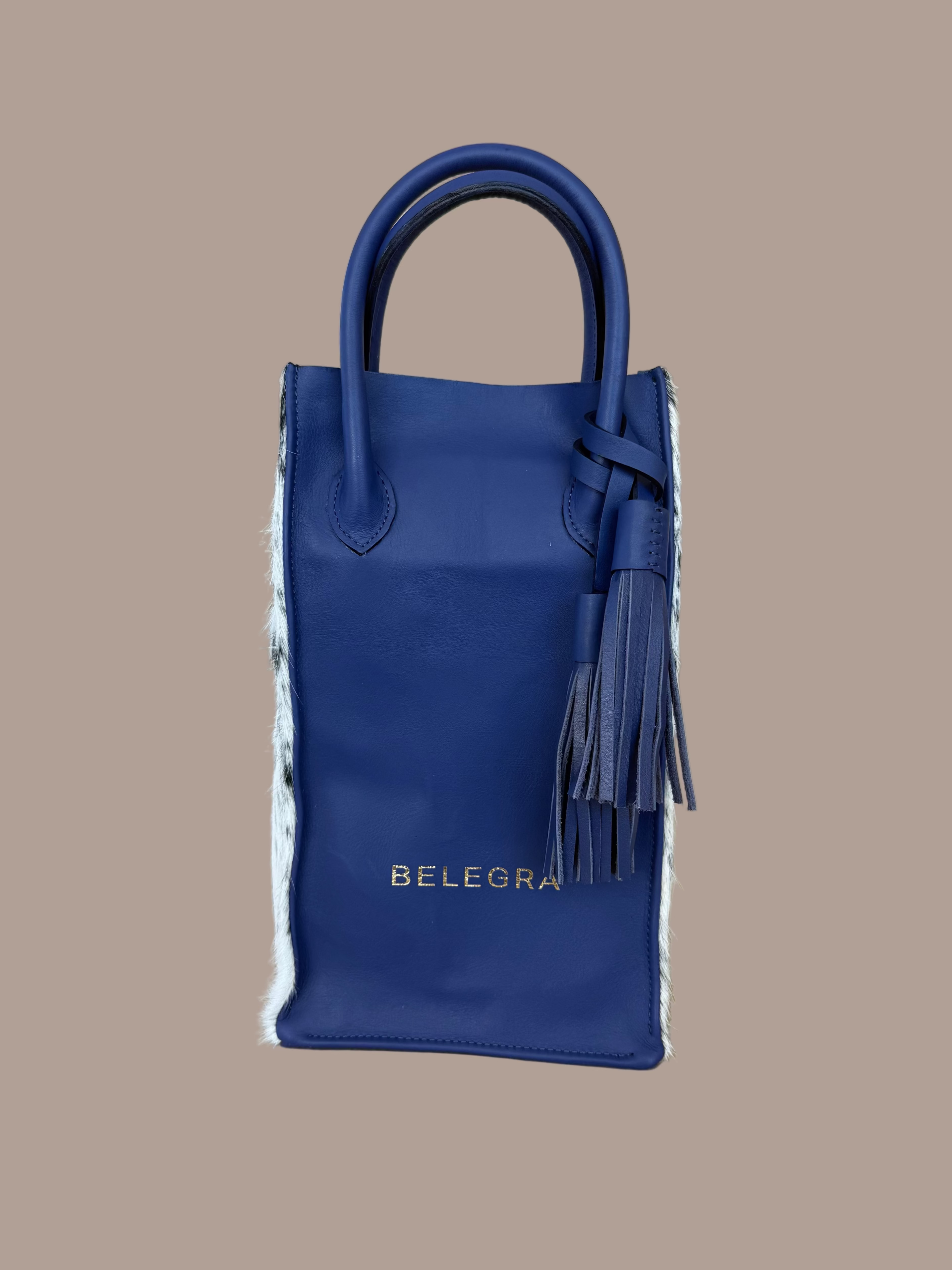 Wine Carrier: Indigo Nguni
