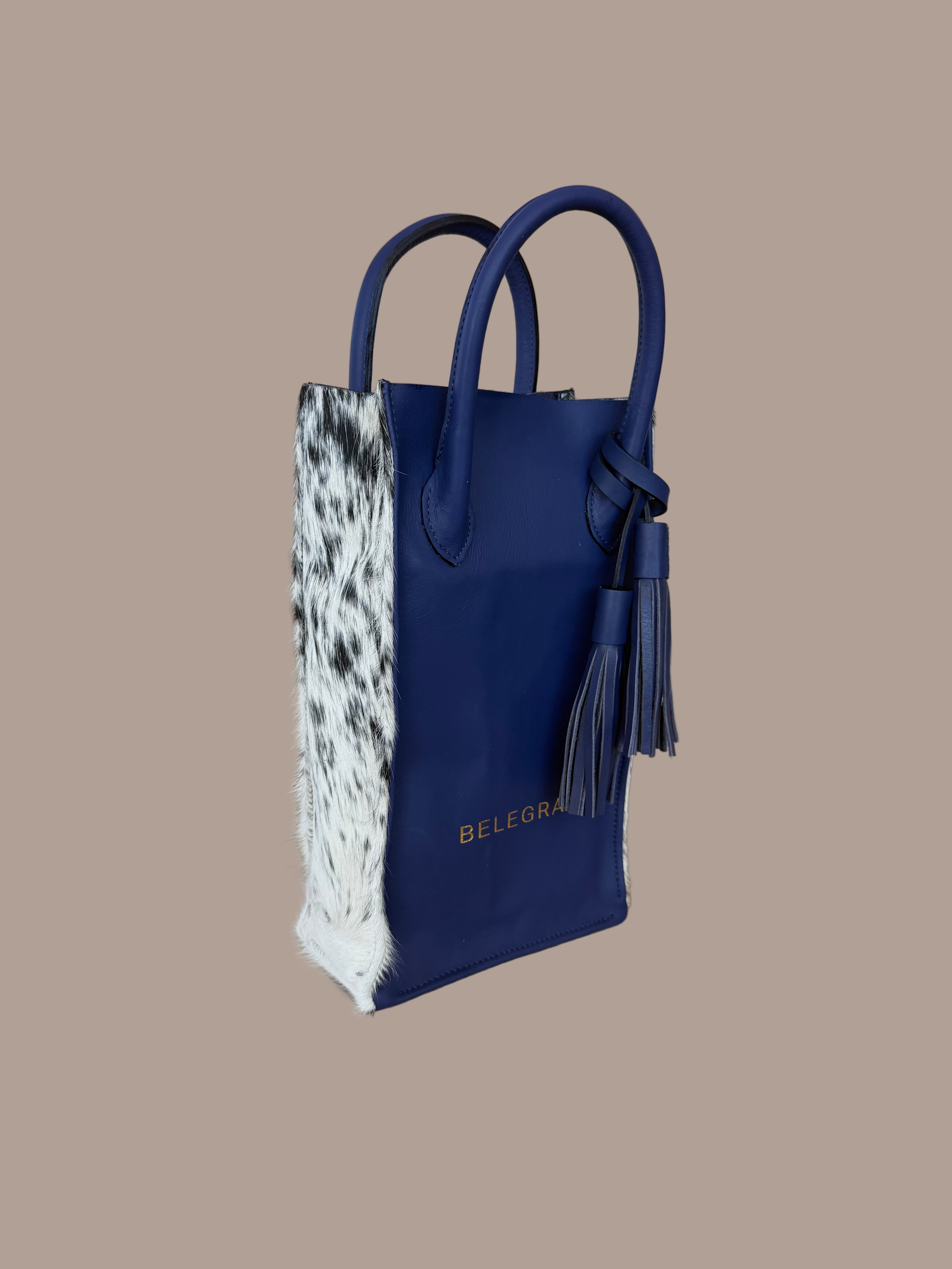 Wine Carrier: Indigo Nguni
