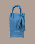 Wine Carrier: Sky Blue Nguni