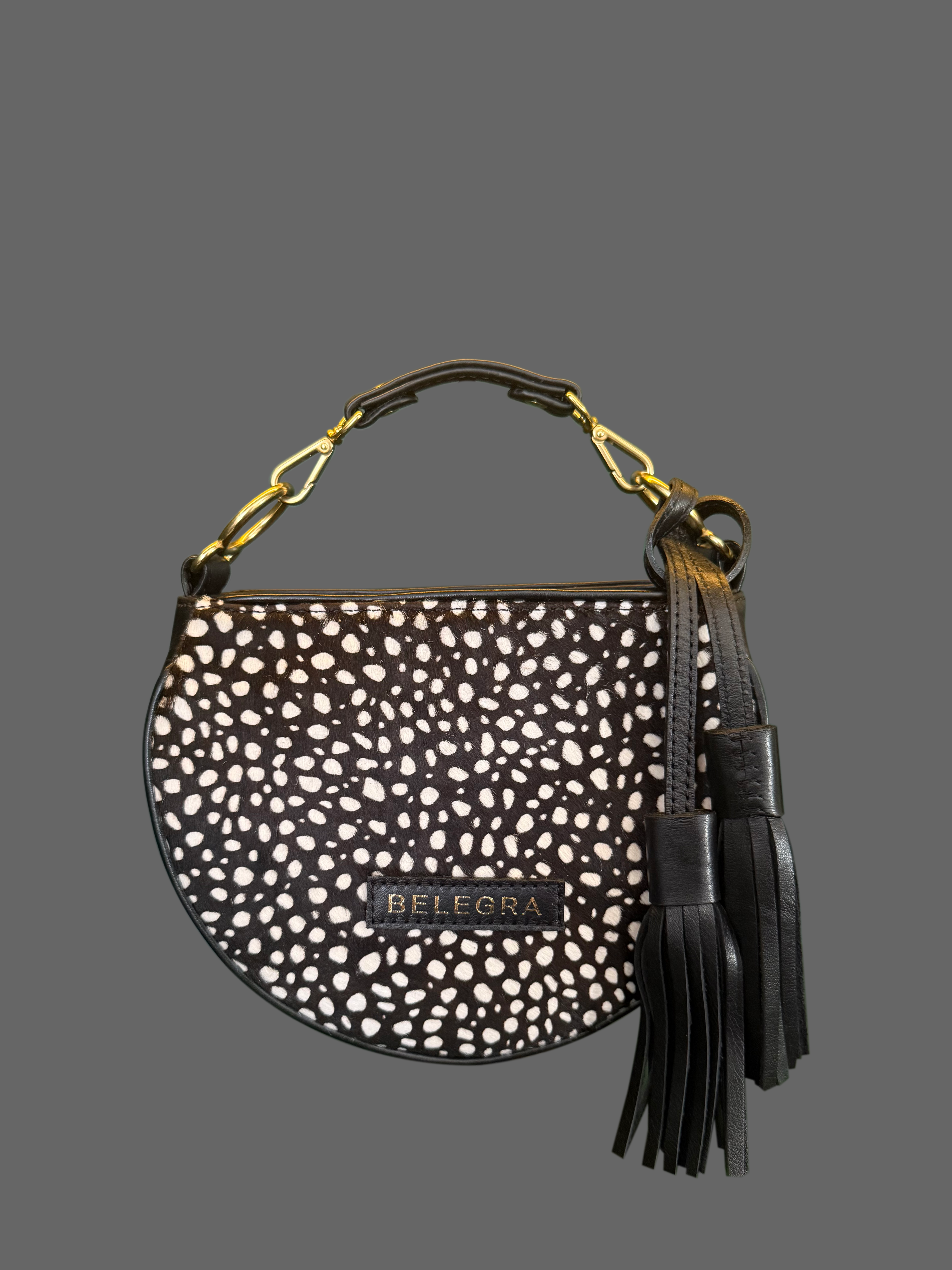 Husk Bag: Fawn print & black