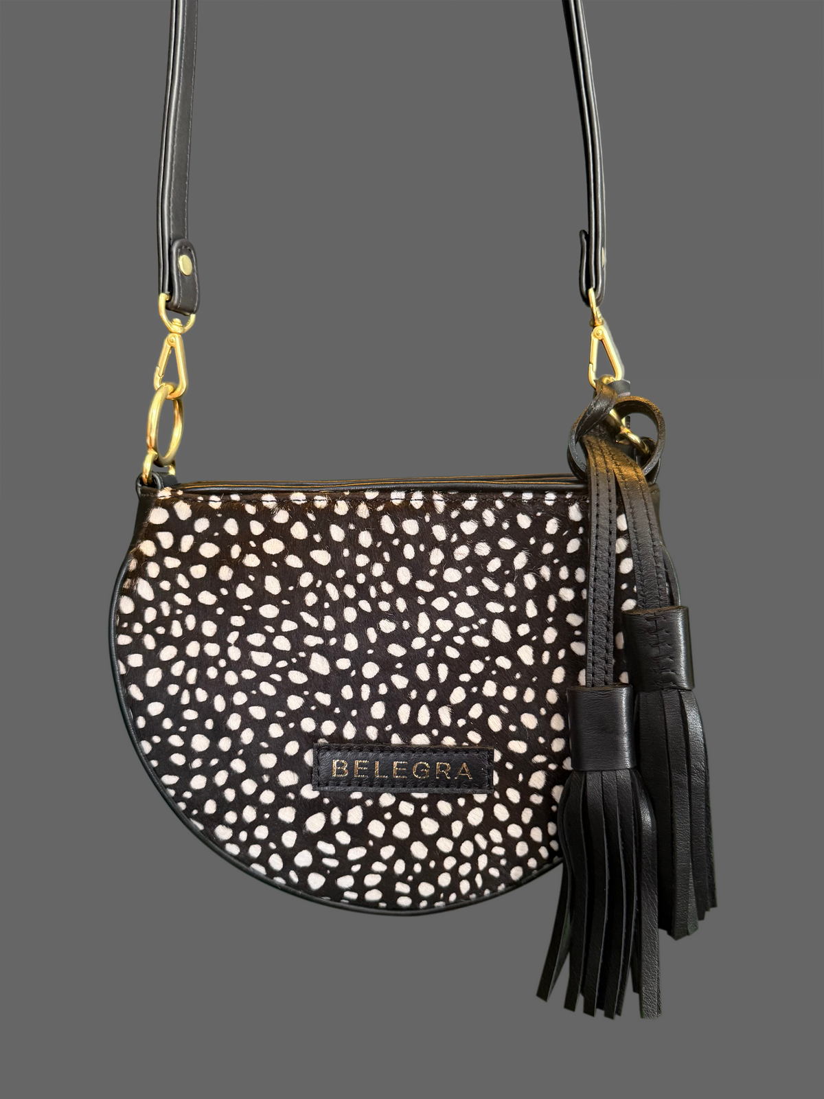 Husk Bag: Fawn print & black