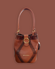 Matriarch Bucket Bag Tobacco & Snake Print