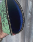 Pod Clutch: Mint Snake Print