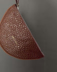 Luna Clutch: Choc Croc Print