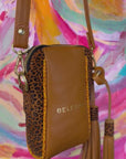 Crossbody Pouch Tan Leopard