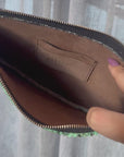 Luna Clutch: Snake & Silver