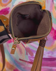 Crossbody Pouch Tan Leopard