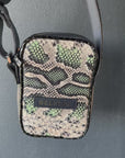 Wayfarer Utility Sling: Snake Print & Black