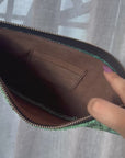 Luna Clutch: Snake & Turquoise