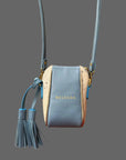 Crossbody Pouch Sky Blue & Nguni