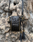 Crossbody Pouch Black & Khaki