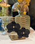 Black Orchid Earrings