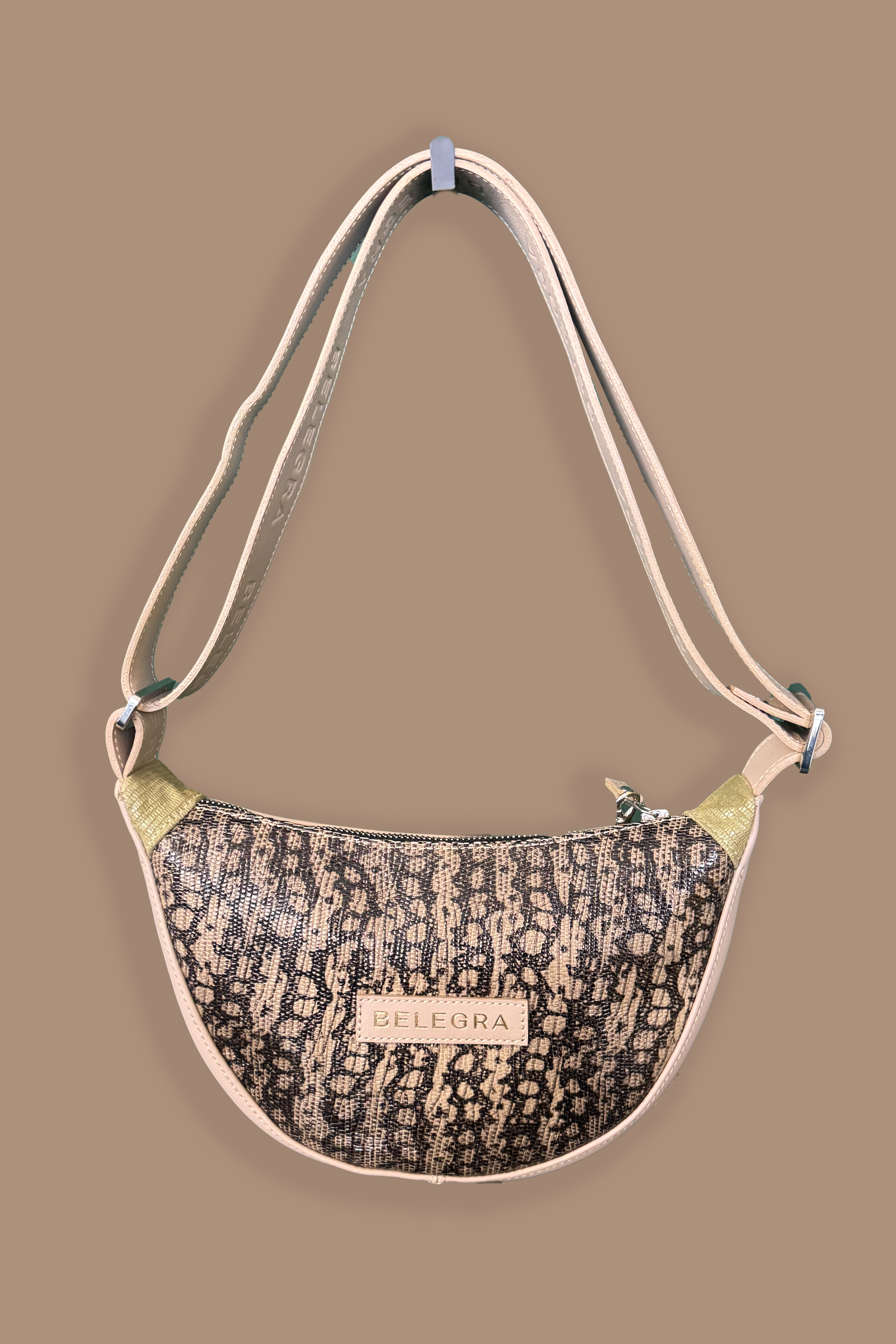 Echo Sling: Taupe &amp; Snake Print