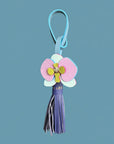 Flower & Tassel: Blue, Lilac & Green