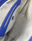 Amara Tote: Indigo & Blue Croc Print