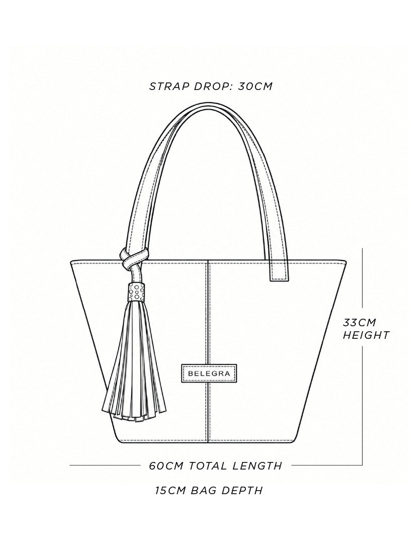 Amara Tote: Serpent Print & Black