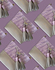 Mara Bucket: Taupe & Lilac Print