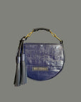 Husk Bag: Navy & Croc Print