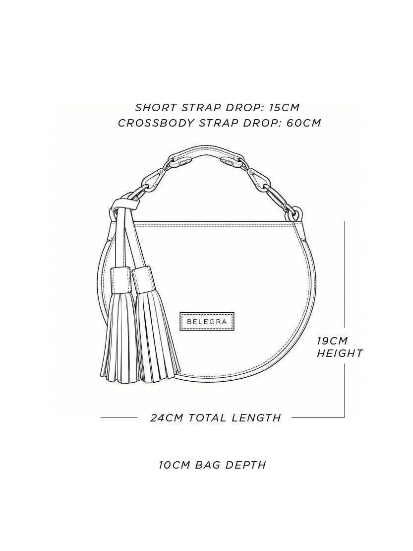 Husk Bag: Taupe & Pearlescent Snake Print