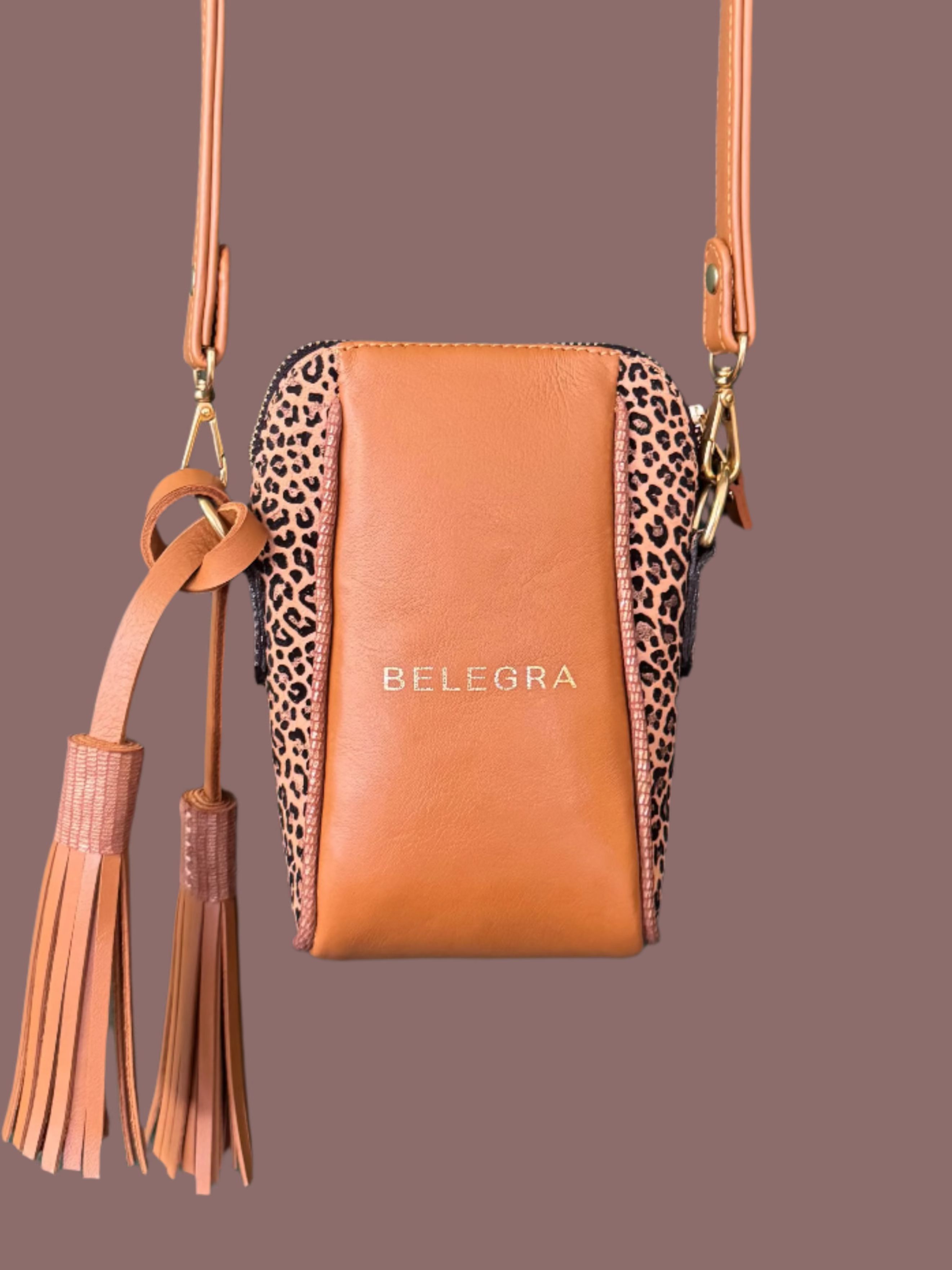 Crossbody Pouch Biscotti Leopard