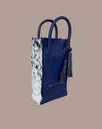 Wine Carrier: Indigo Nguni