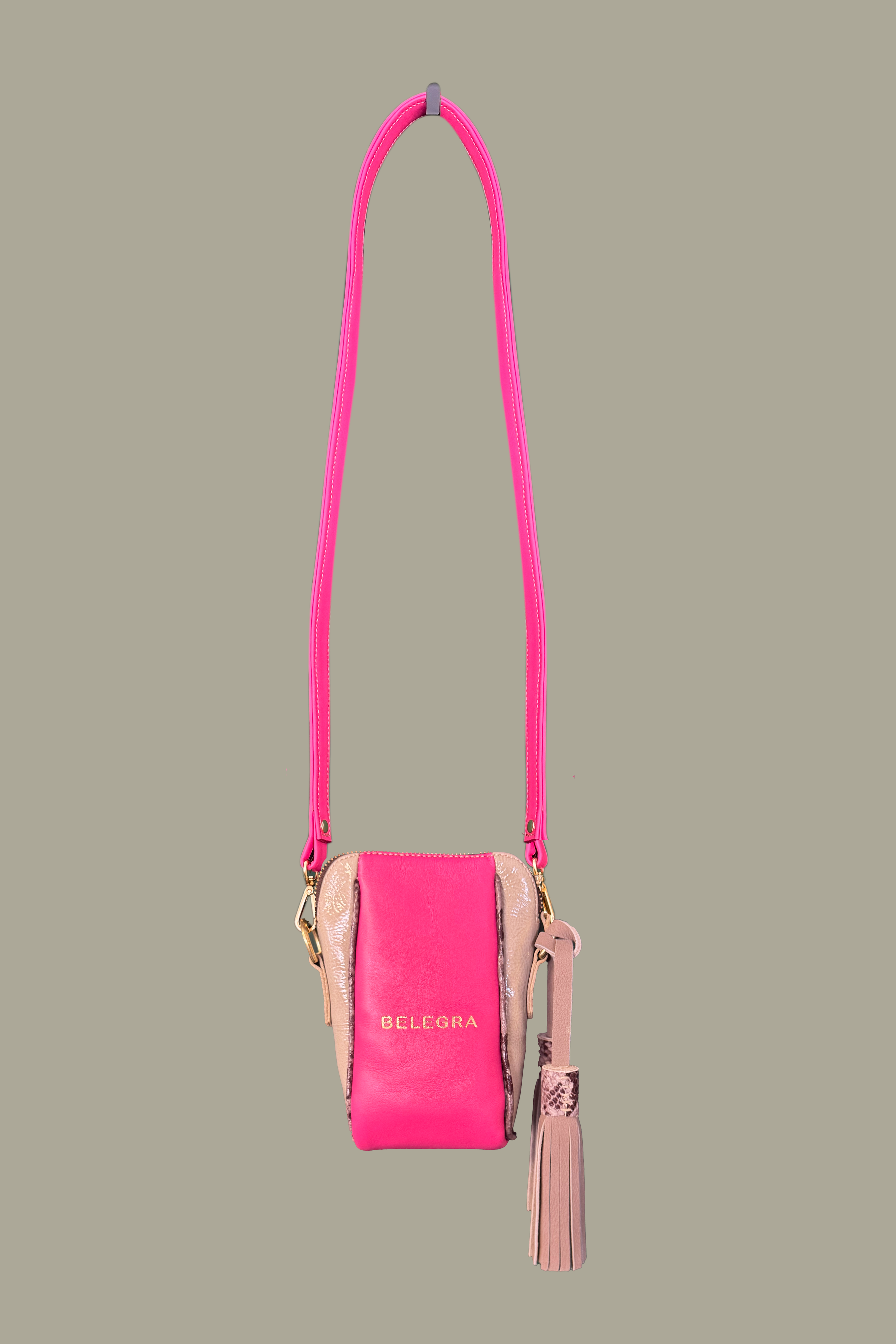 Crossbody Pouch Pink &amp; Smog