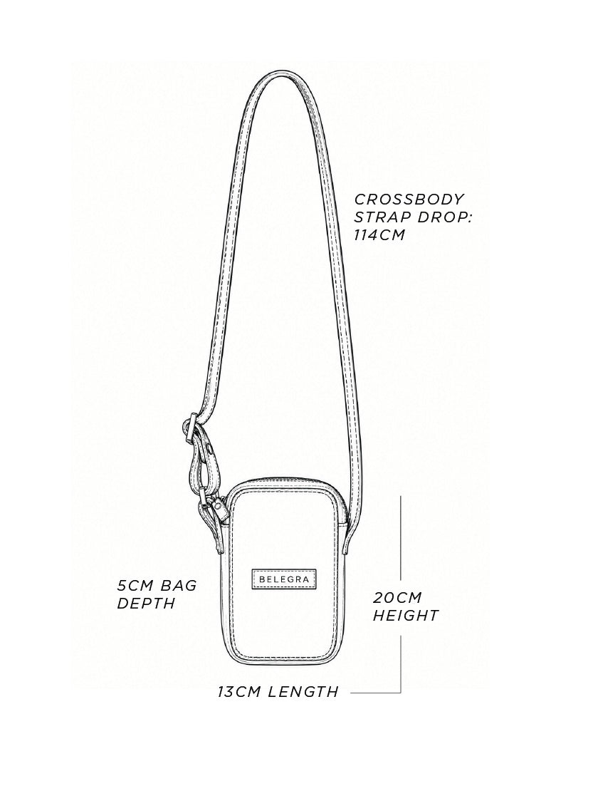 Wayfarer Utility Sling: Tan Leo & Black