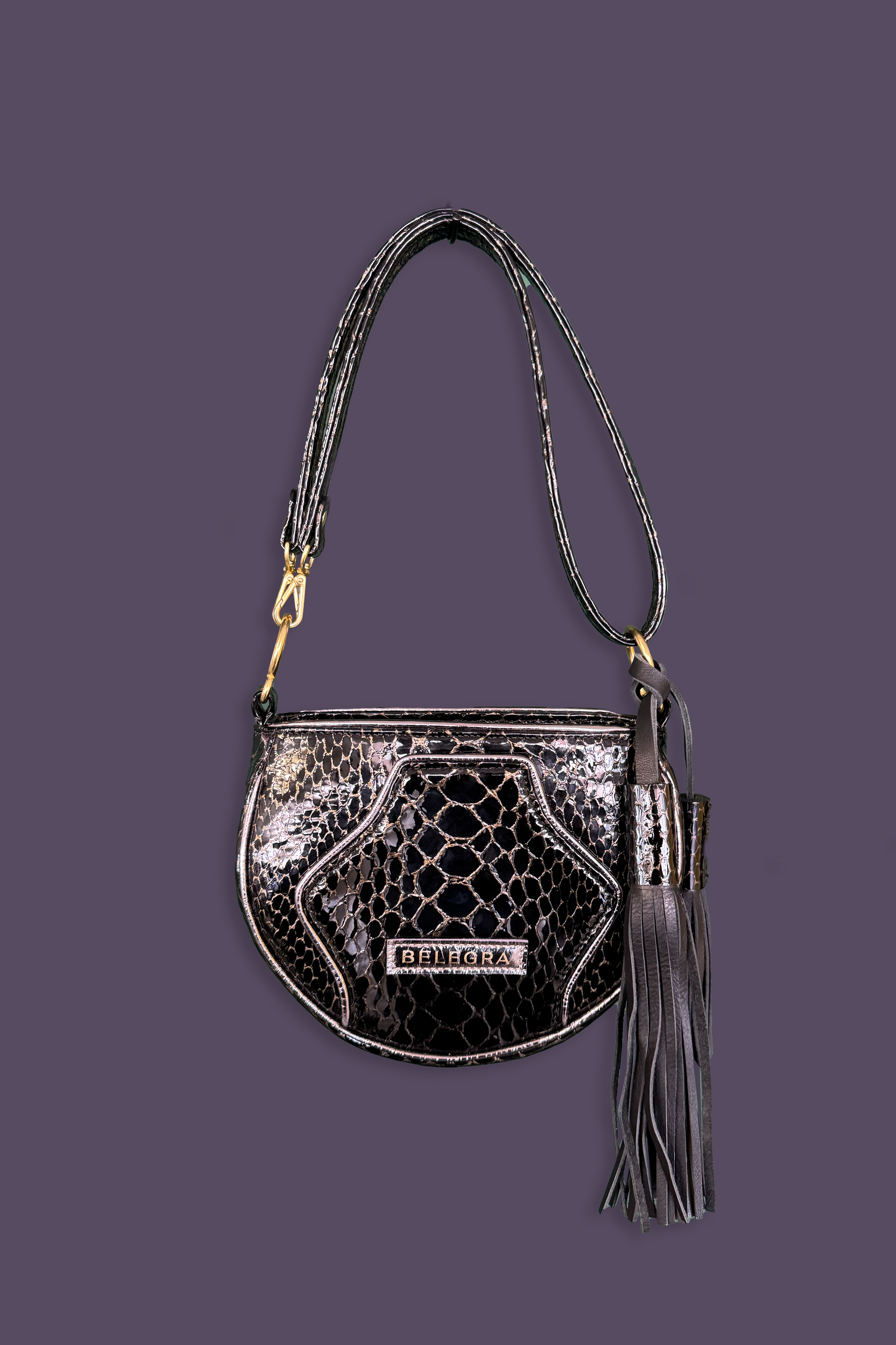 Husk Bag: Serpent Print &amp; Chrome