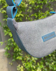 Echo Sling: Silver Diamond & Sky Blue