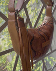 Allo Sling: Snake Print & Tan