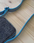 Wayfarer Utility Sling: Sky Blue & Leopard