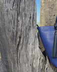 Amara Tote: Indigo & Black
